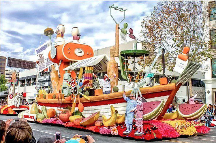 rose bowl parade in pasadena